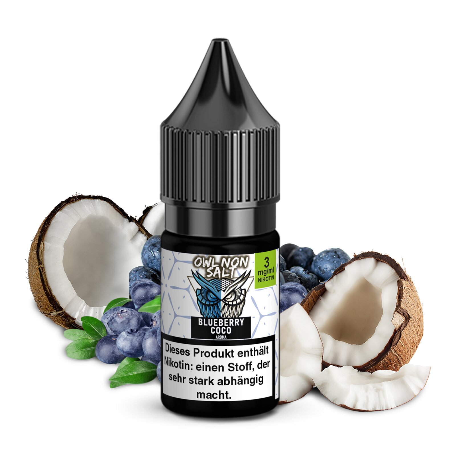 OWL Non SALT Blueberry Coconut | 10ml Liquid 