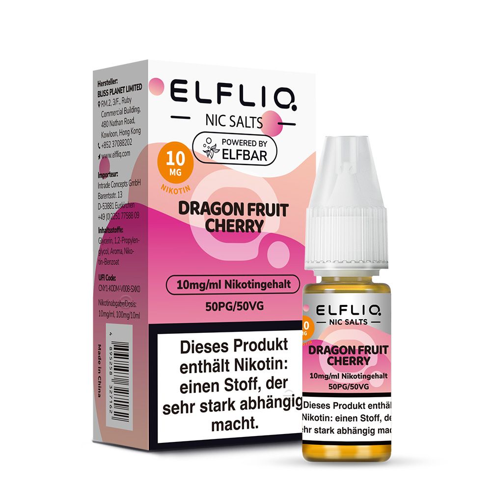 Elf Bar ELFLIQ DragonFruit Cherry 10ml SaltNic