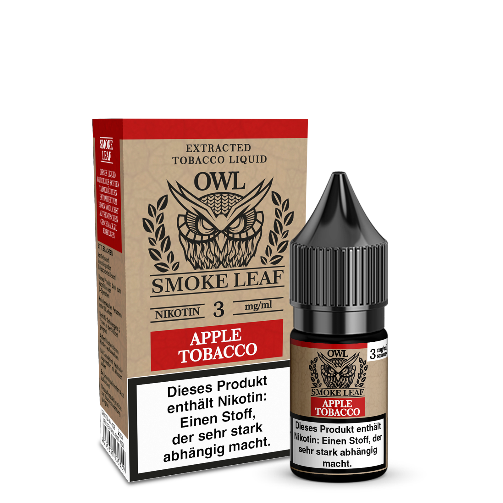 OWL Smoke Leaf Apple Tobacco10ml Liquid