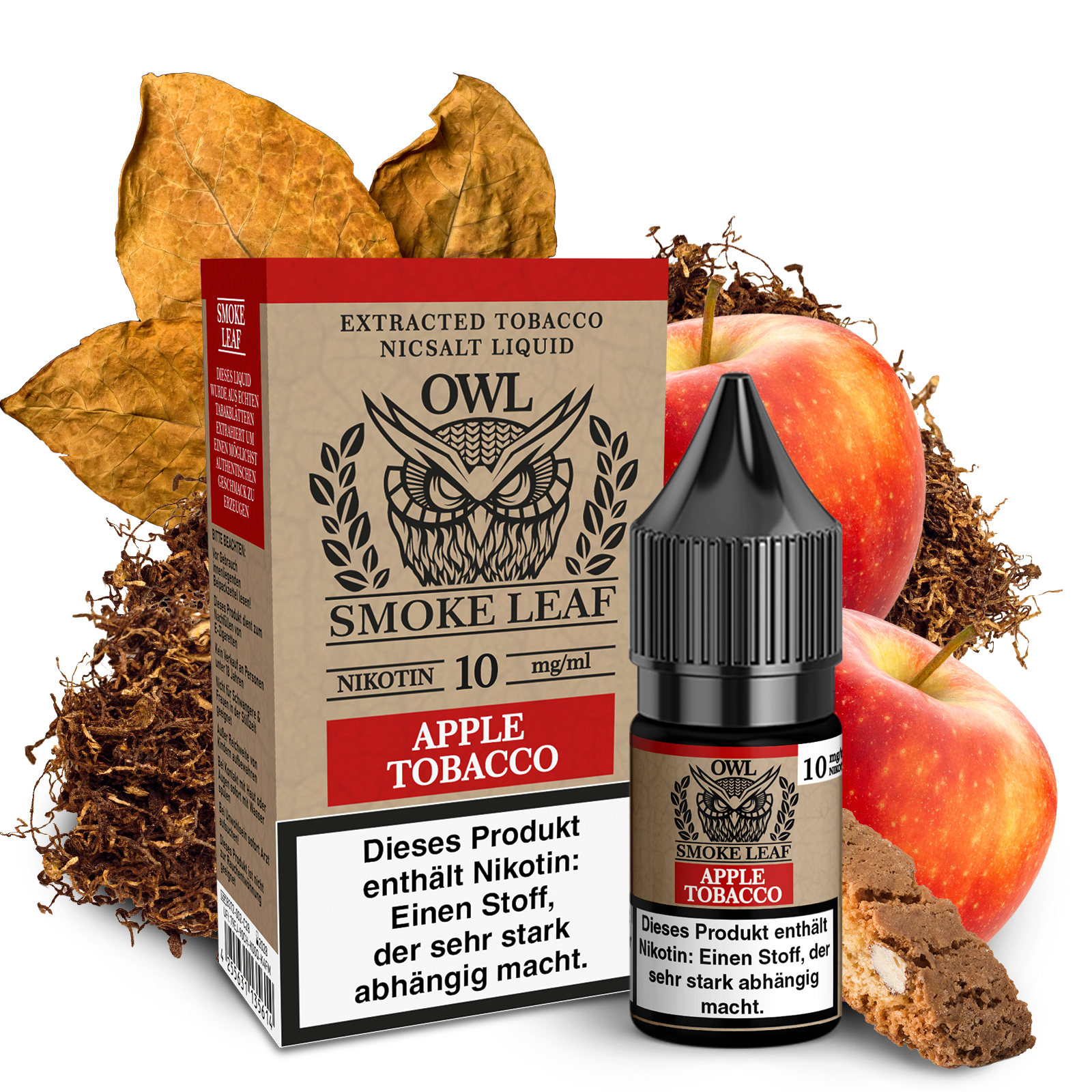 OWL Smoke Leaf Apple Tobacco 10ml SaltNic