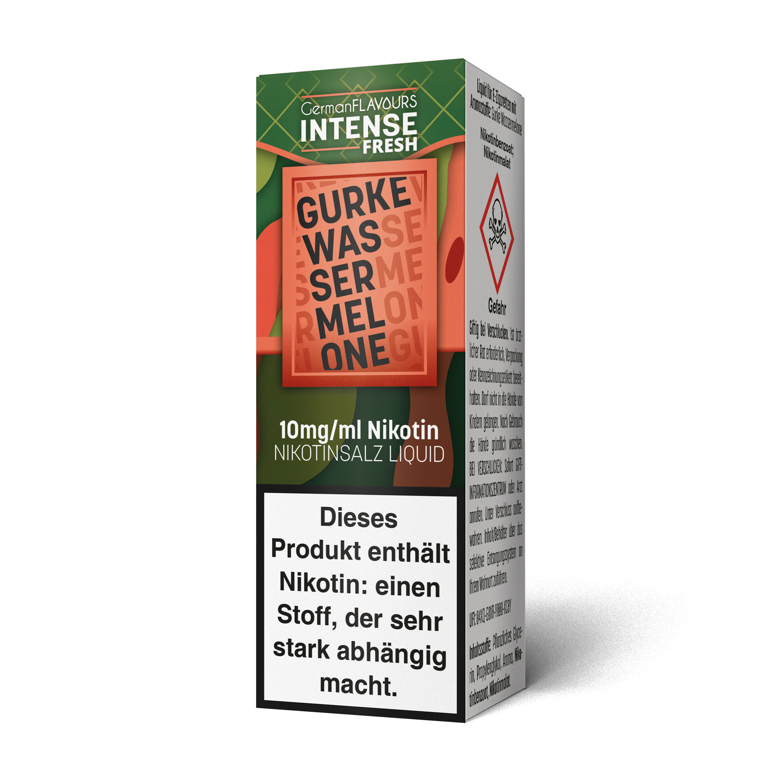 German Flavours Intense Fresh Gurke Wassermelone | 10ml SaltNic 