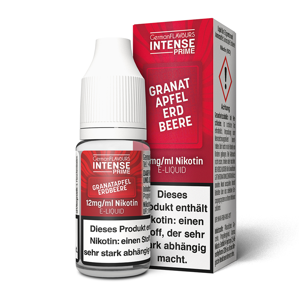 German Flavours Intense Prime Granatapfel Erdbeere | 10ml Liquid 