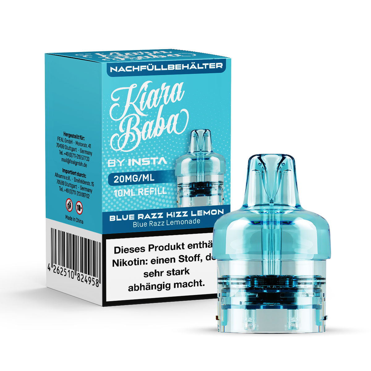 Kiara Baba 10K Blue Razz Kizz Lemon 10ml/20mg