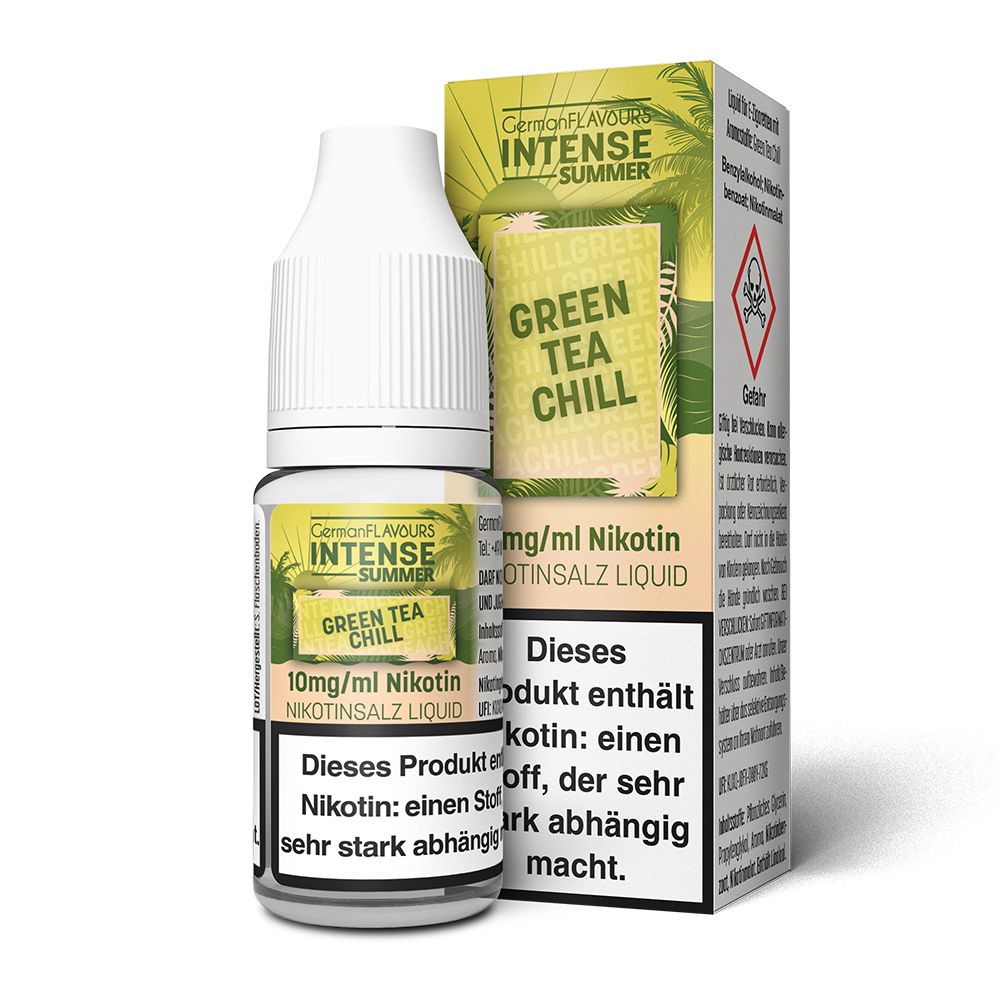 German Flavours Intense Green Tea Chilli 10ml SaltNic