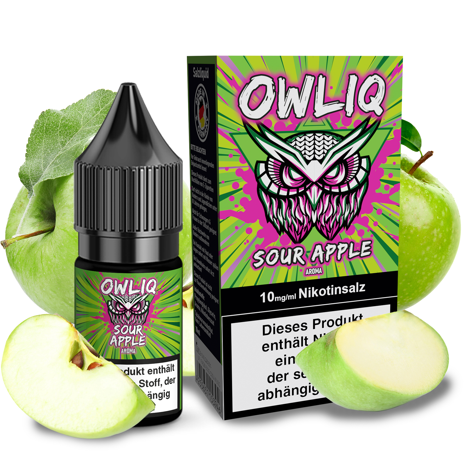 OWLIQ Sour Apple SaltNic | 10ml 