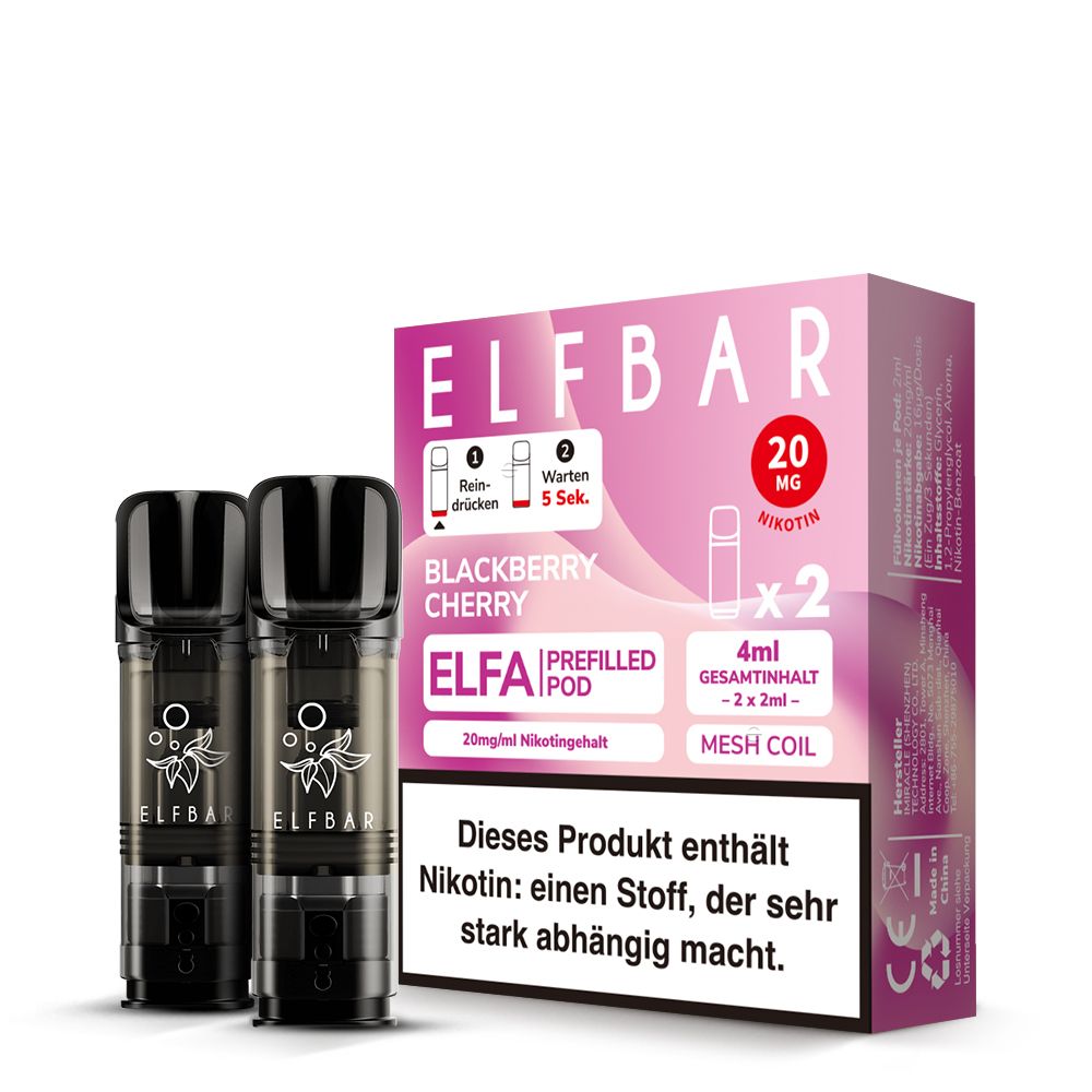 Elf Bar Elfa Blackberry Cherry 20mg 2er Pack