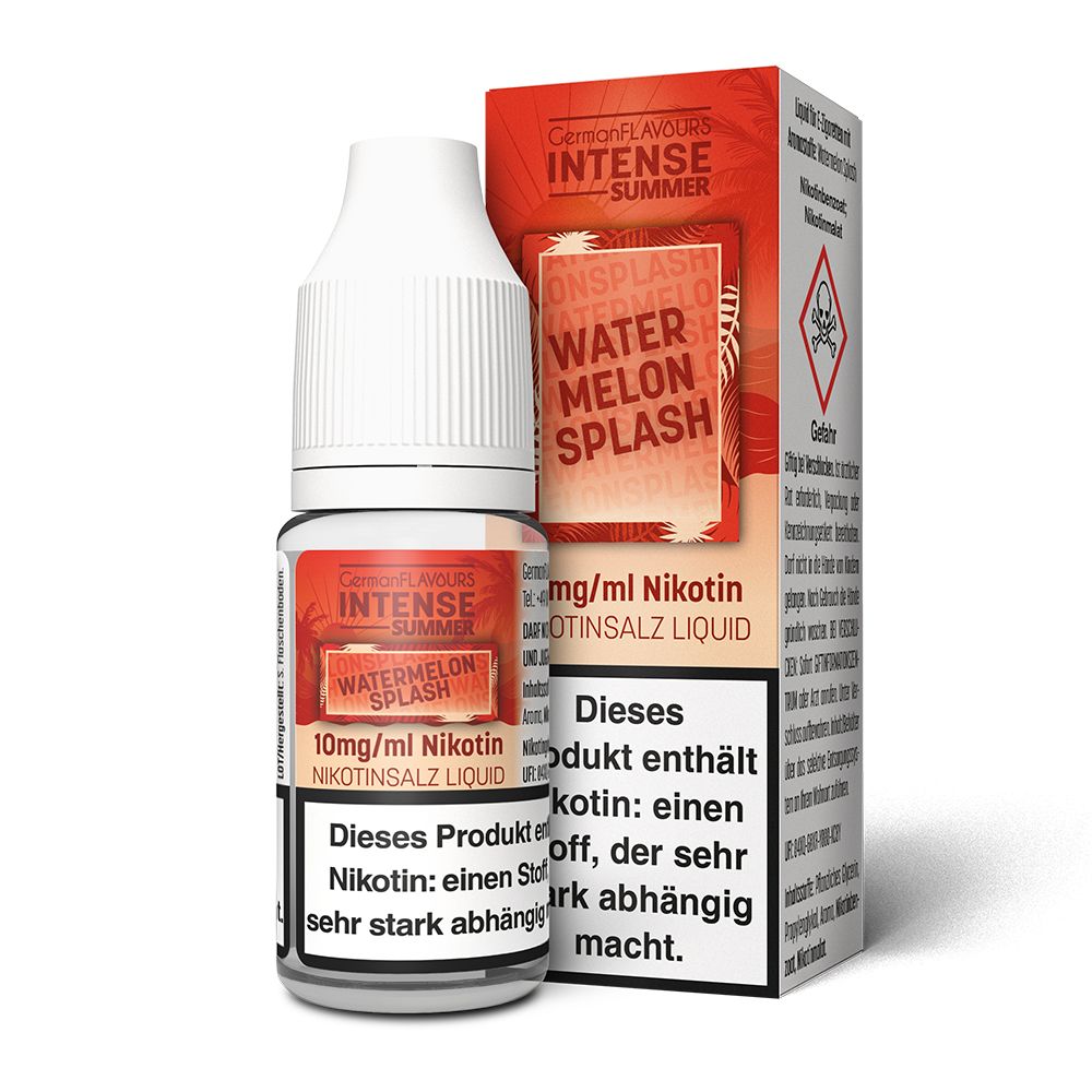 German Flavours Intense Watermelon Splash 10ml SaltNic
