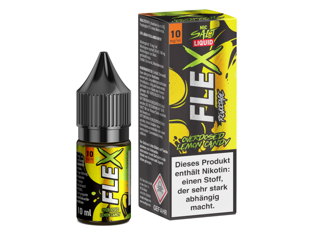 Revoltage E-Liquid 10 ml Overdosed Flex Lemon Candy