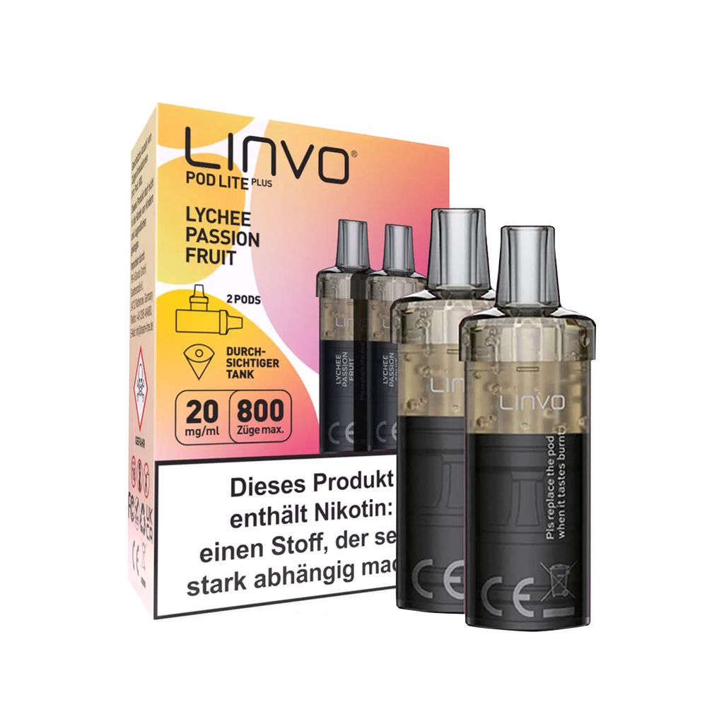 Linvo Pod Lite Plus Lychee Passionfruit 20mg 2 Stück