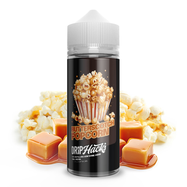 Drip Hacks Butterscotch Popcorn Longfill | 10ml in 120ml Flasche