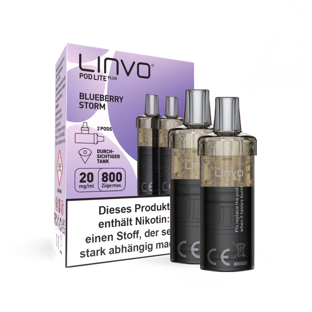 Linvo Pod Lite Plus Blueberry Storm  20mg 2 Stück