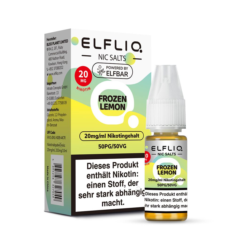 Elf Bar ELFLIQ Frozen Lemon 10mlSaltNic