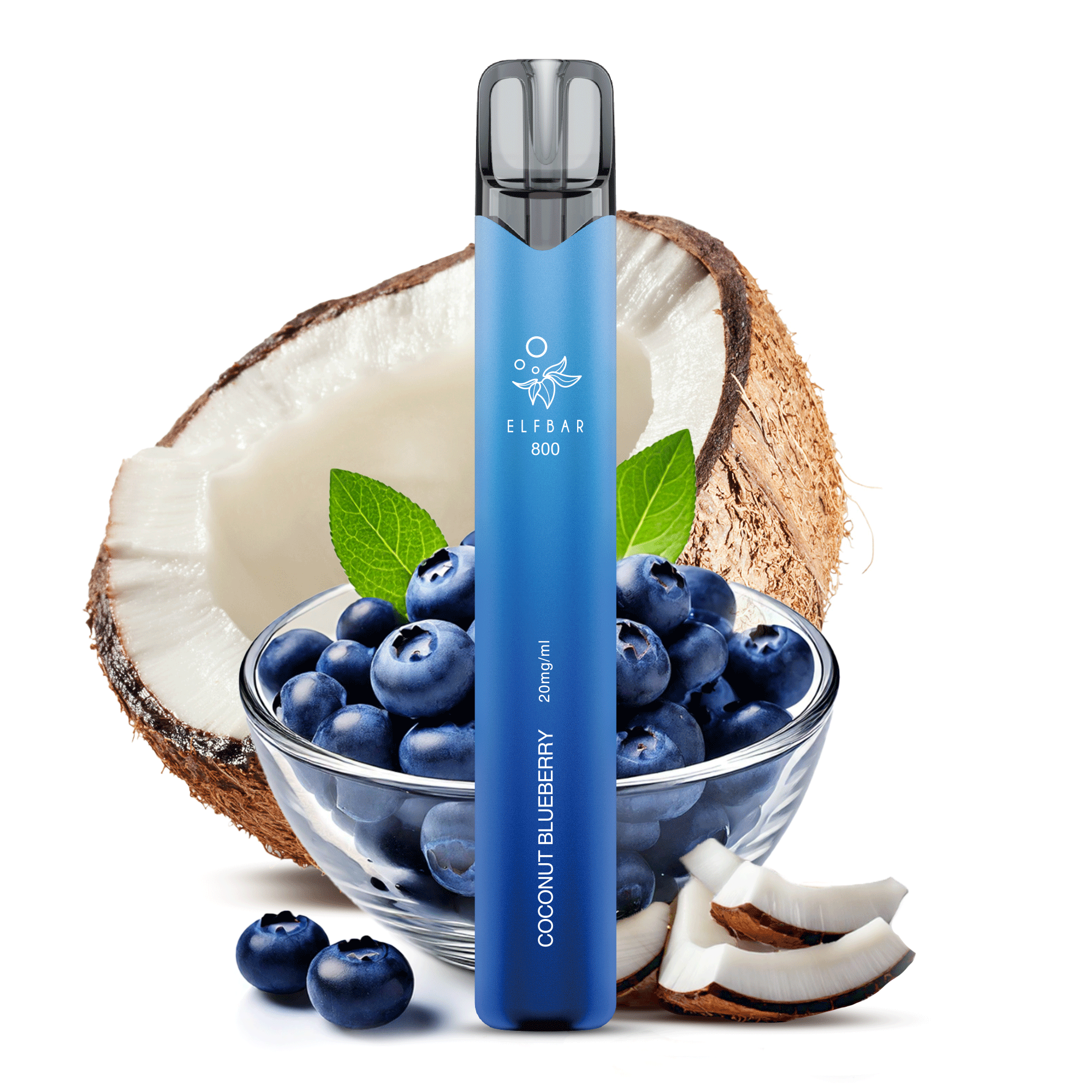 Elf Bar 800 Einweg E-Zigarette - 20 mg - Coconut Blueberry