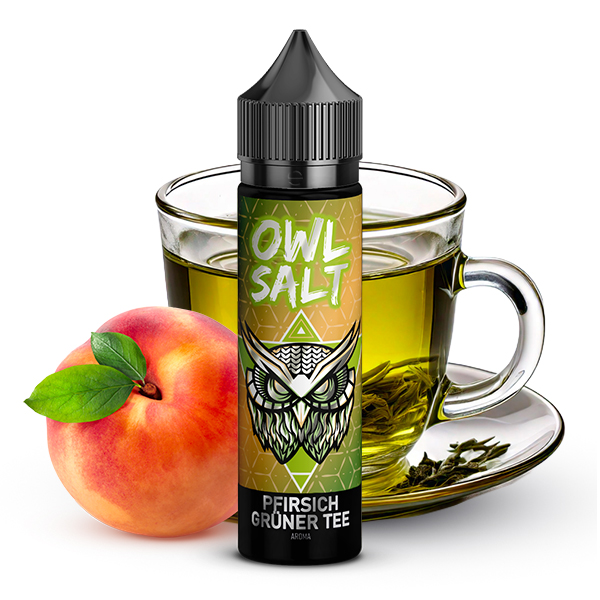 OWL Salt Pfirsich Grüner Tee Longfill | 10ml in 60ml Flasche 