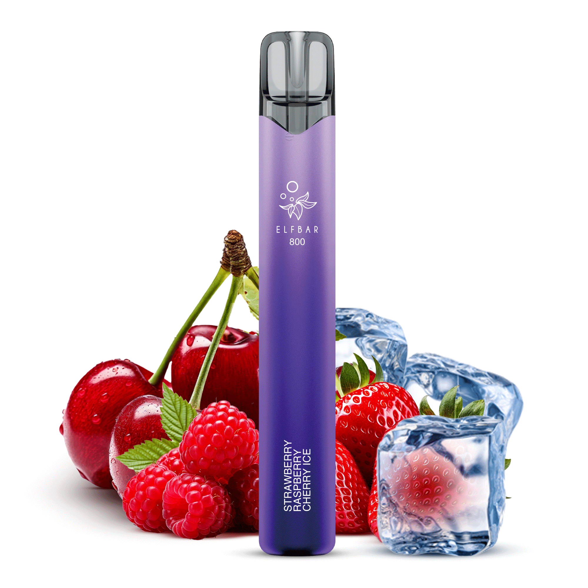 Elf Bar 800 Einweg E-Zigarette - 20 mg - Strawberry Raspberry Cherry Ice