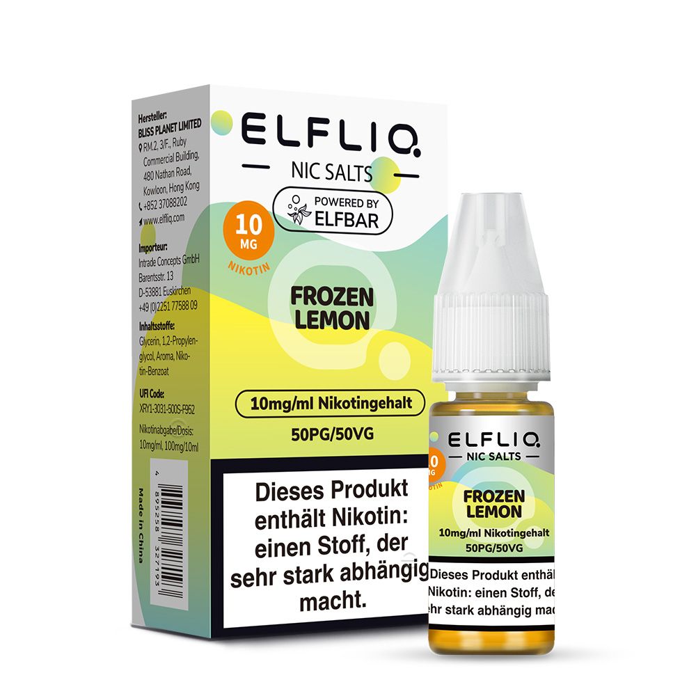 Elf Bar ELFLIQ Frozen Lemon 10mlSaltNic