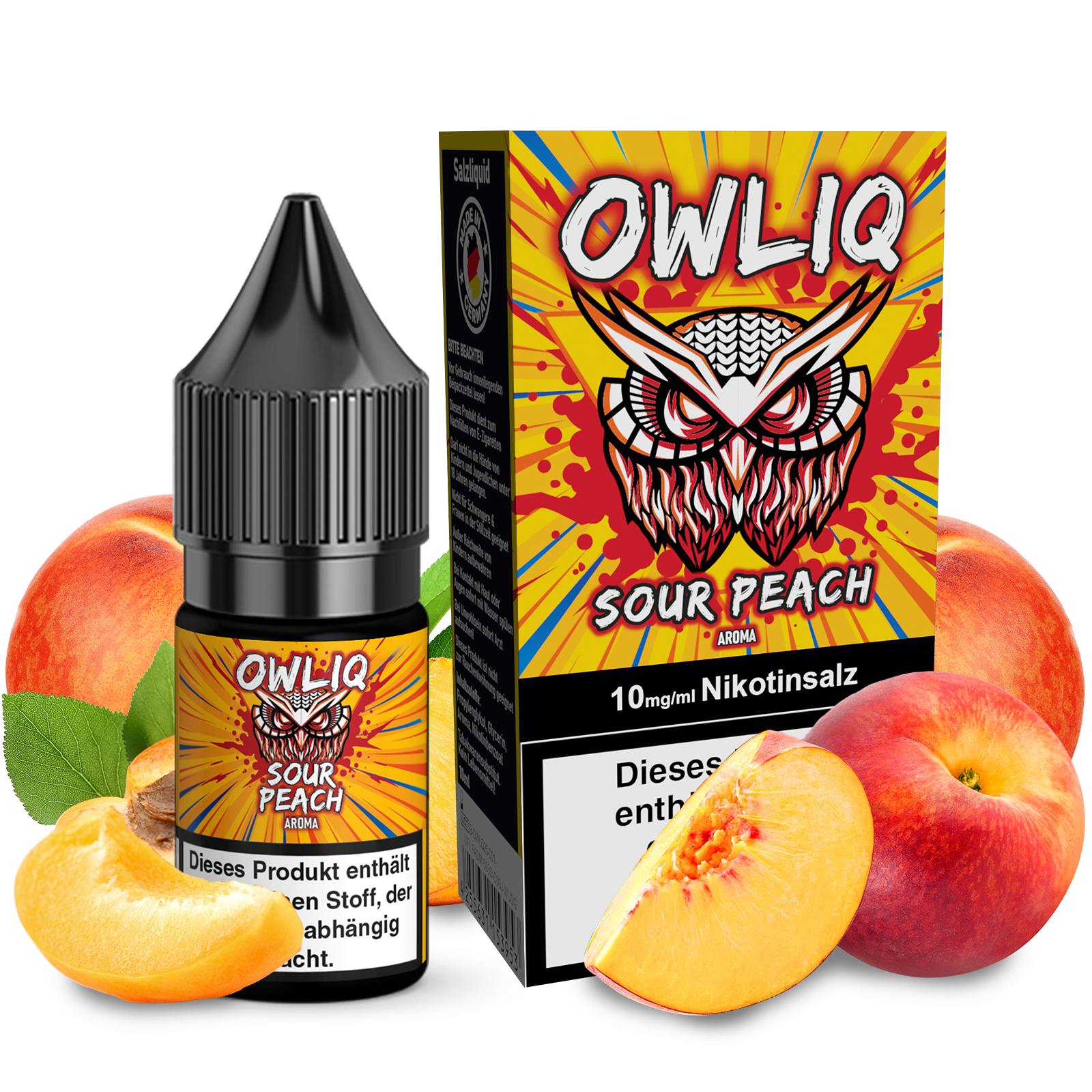 OWLIQ Sour Peach SaltNic | 10ml 