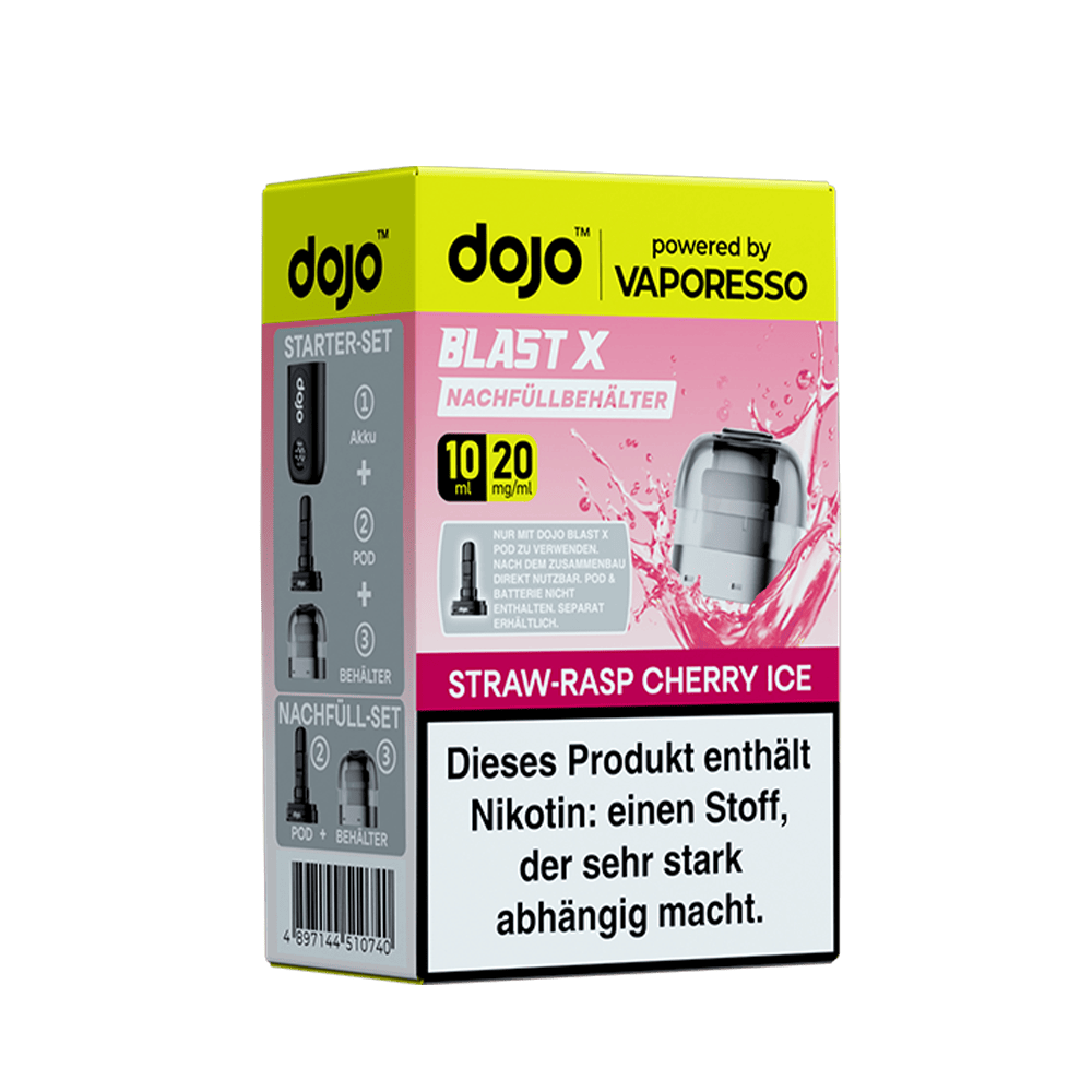Vaporesso Dojo Blast Straw Rasp Cherry Ice 10ml