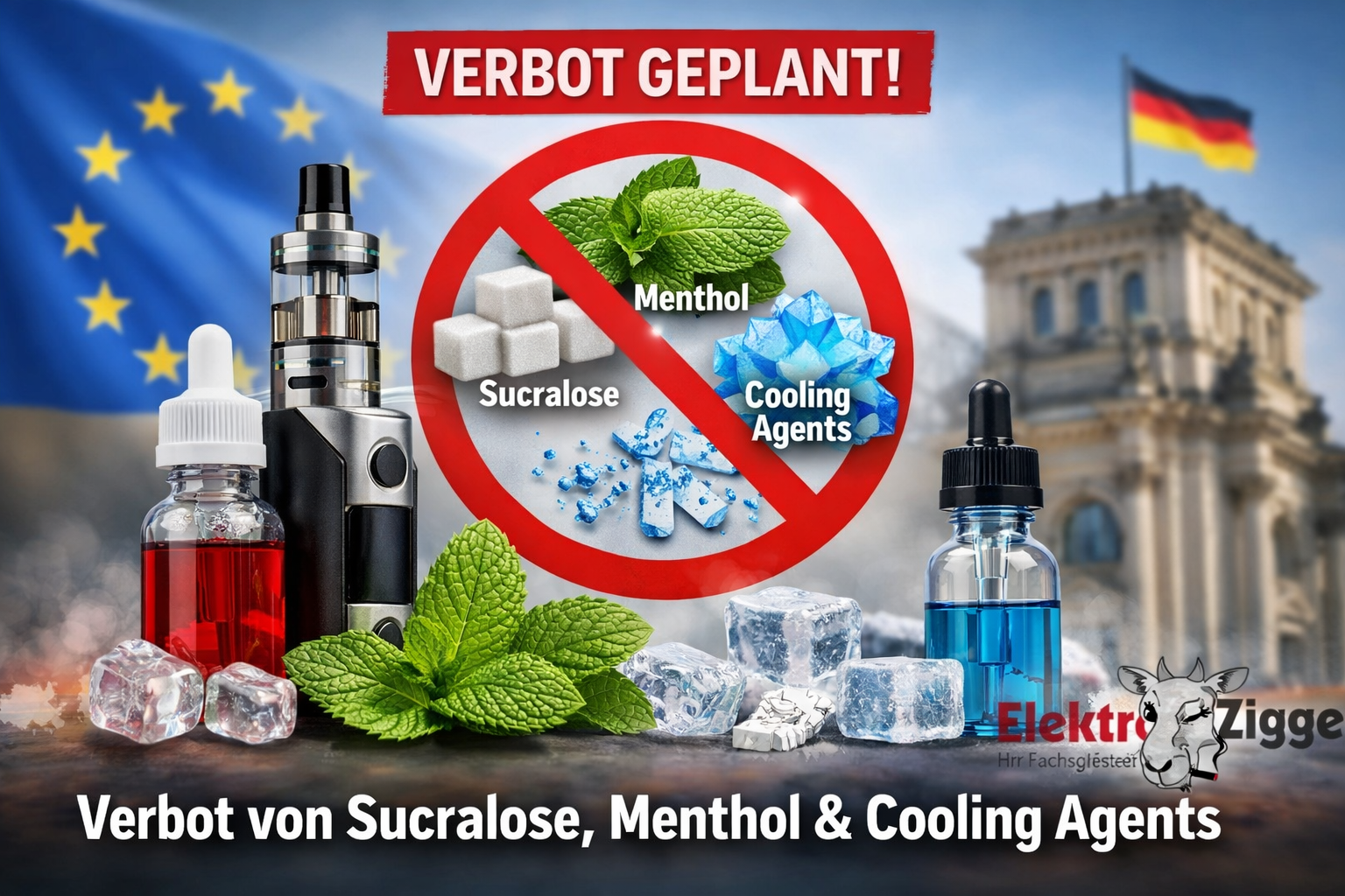 Information zum Referentenentwurf: Verbot von Sucralose, Menthol und Cooling Agents