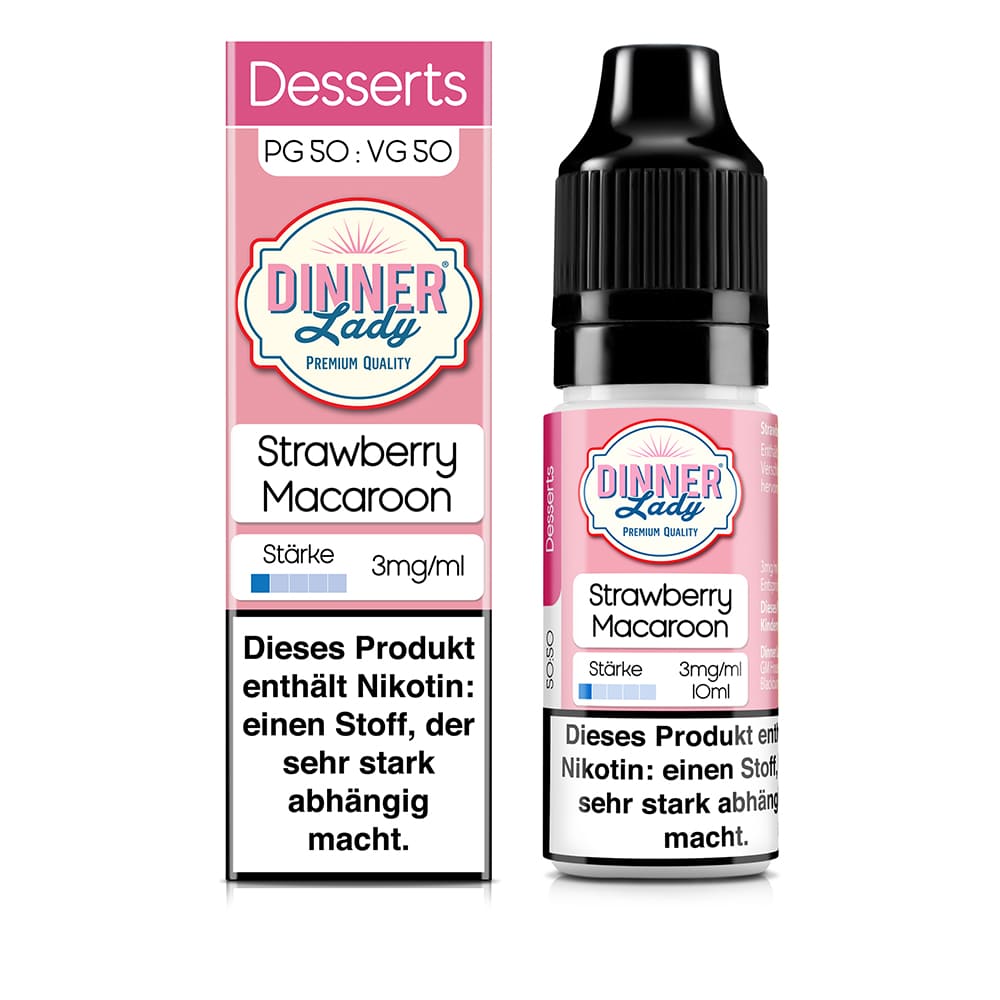 Dinner Lady Strawberry Macarons | 10ml Liquid 