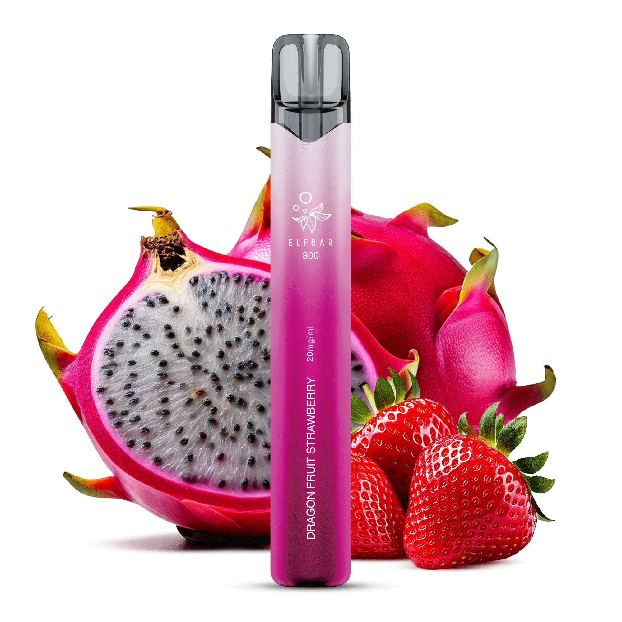 Elf Bar 800 Einweg E-Zigarette - 20 mg - Dragon Fruit Strawberry