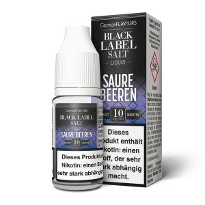 German Flavours Black Label Saure Beeren SaltNic