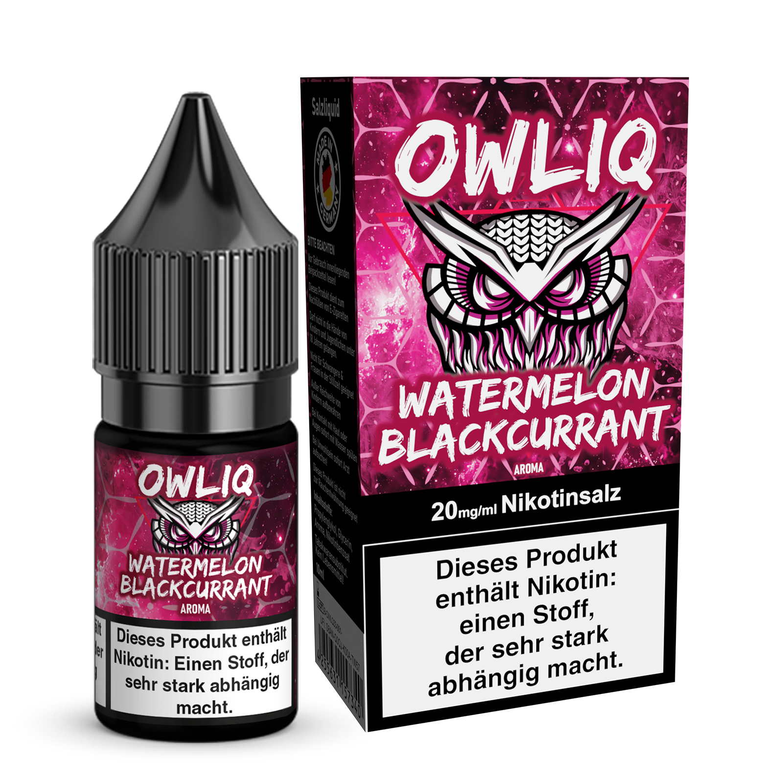 OWLIQ Watermelon Blackcurrant | 10ml Saltnic