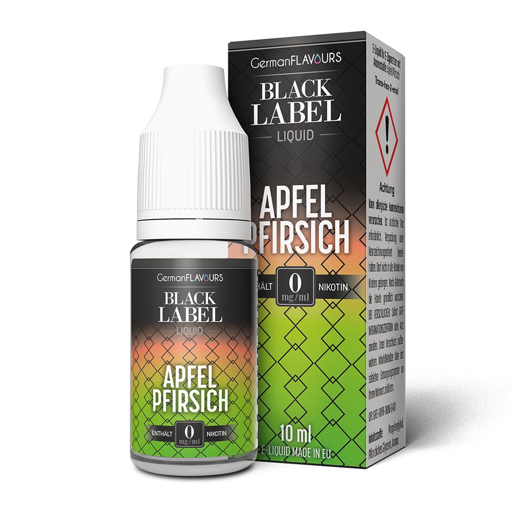 German Flavours Black Label Apfel Pfirsich 0mg/10ml