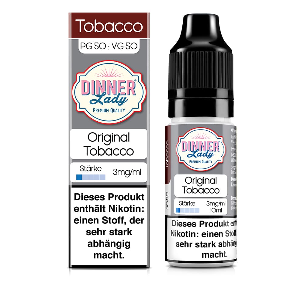 Dinner Lady Original Tobacco | 10ml Liquid 