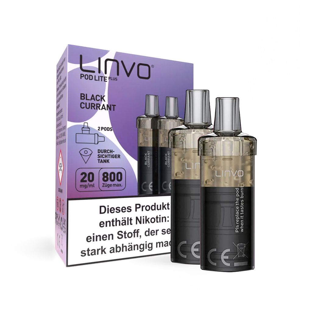 Linvo Pod Lite Plus Blackcurrant 20mg 2 Stück