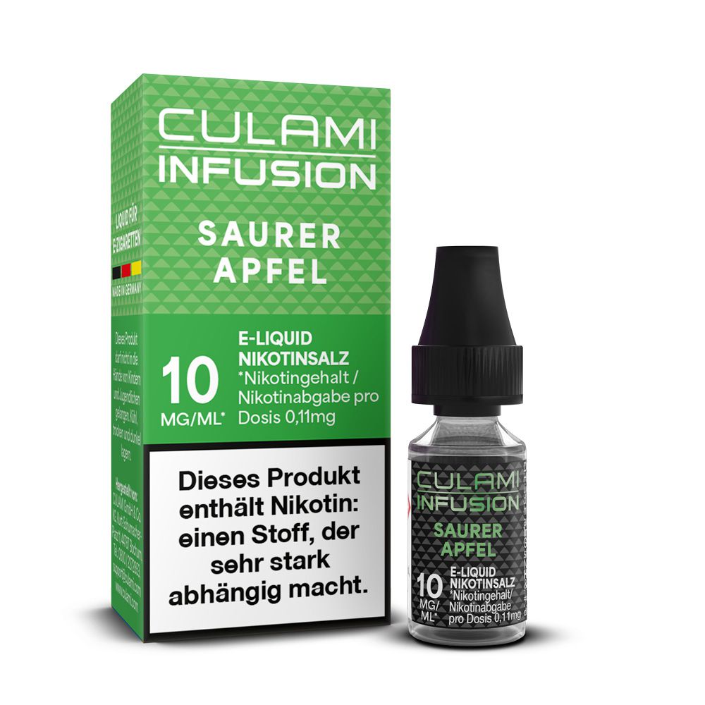 CULAMI Infusion Saurer Apfel | 10ml SaltNic 