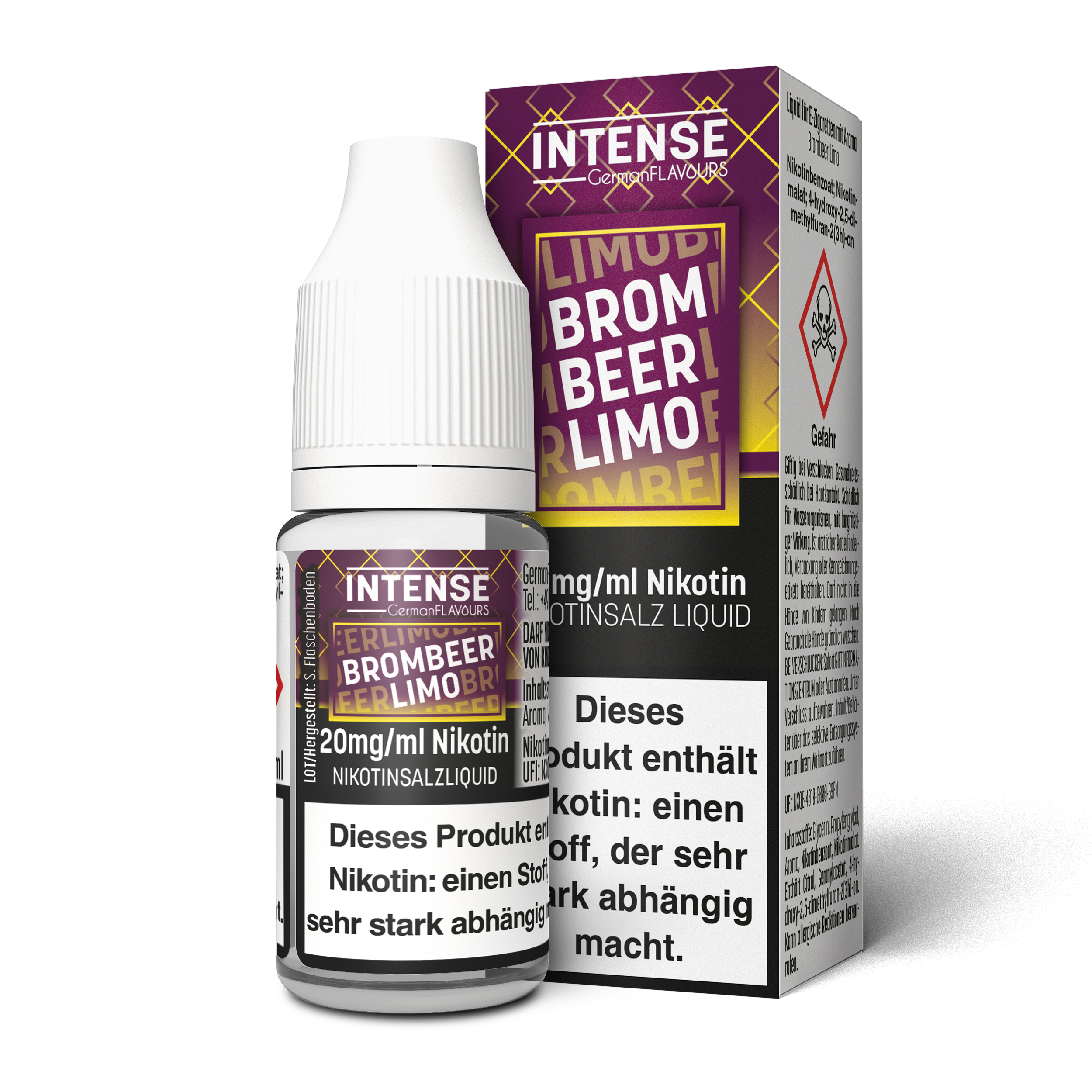 German Flavours Intense Brombeer Limo | 10ml SaltNic 