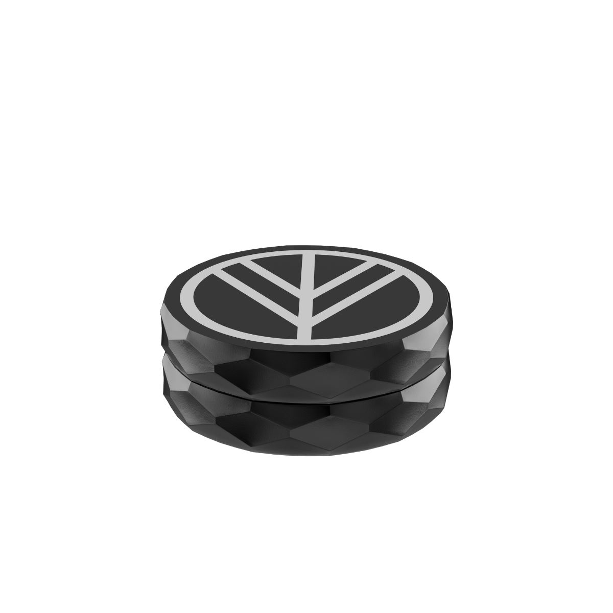 Norddampf Aluminium Grinder 2-teilig schwarz