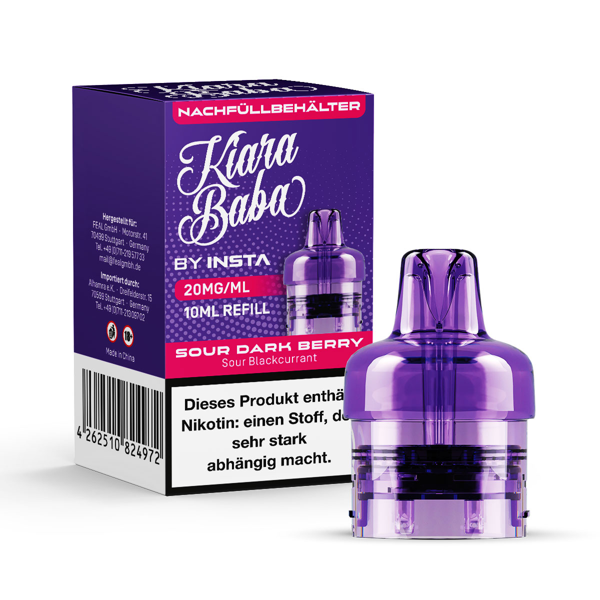 Kiara Baba 10K Sour Dark Berry 10ml/20mg