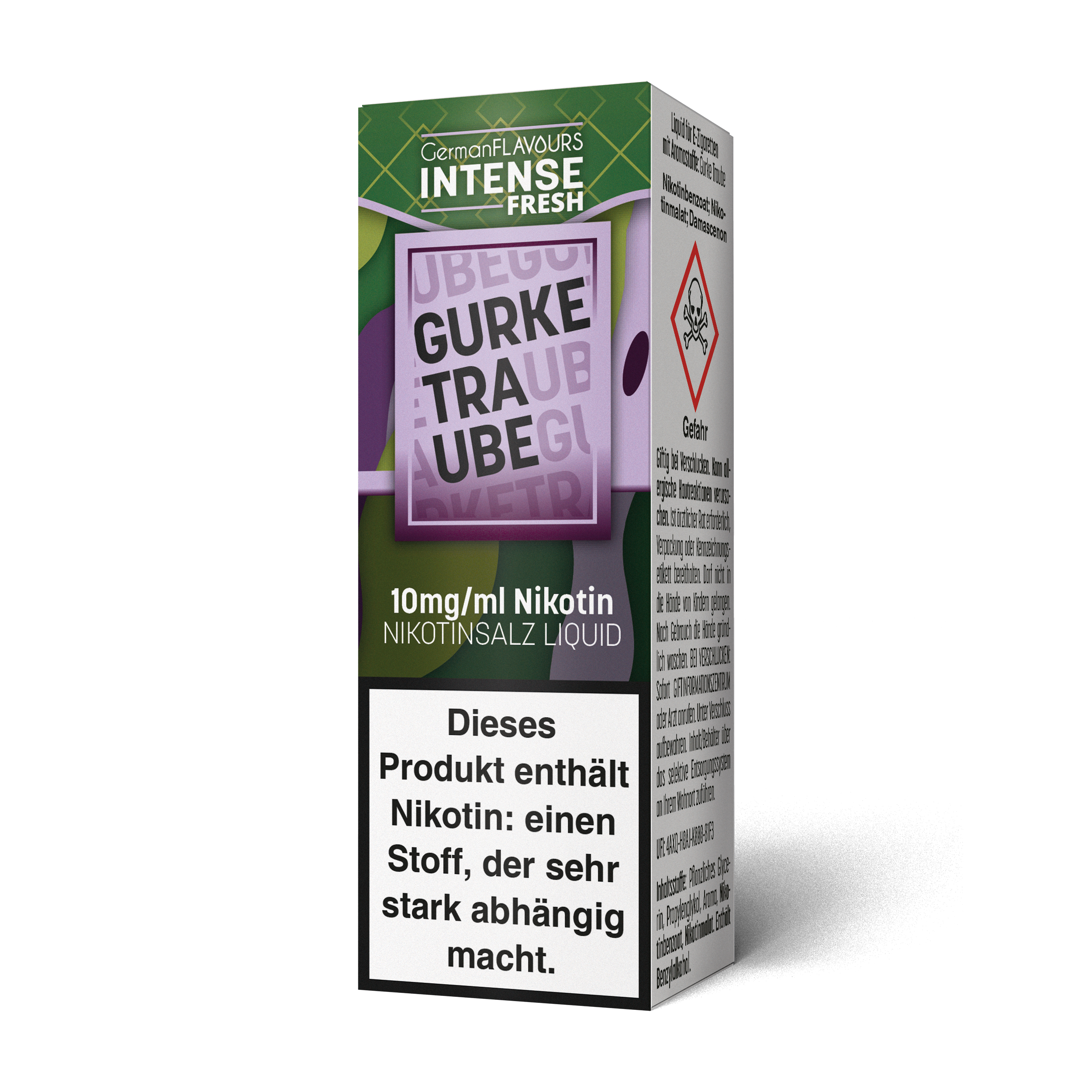 German Flavours Intense Fresh Gurke Traube | 10ml SaltNic 