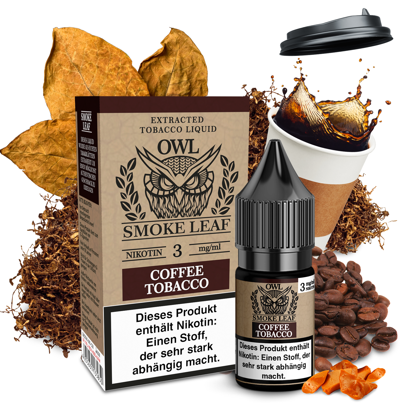 OWL Smoke Leaf Coffee Tobacco10ml Liquid