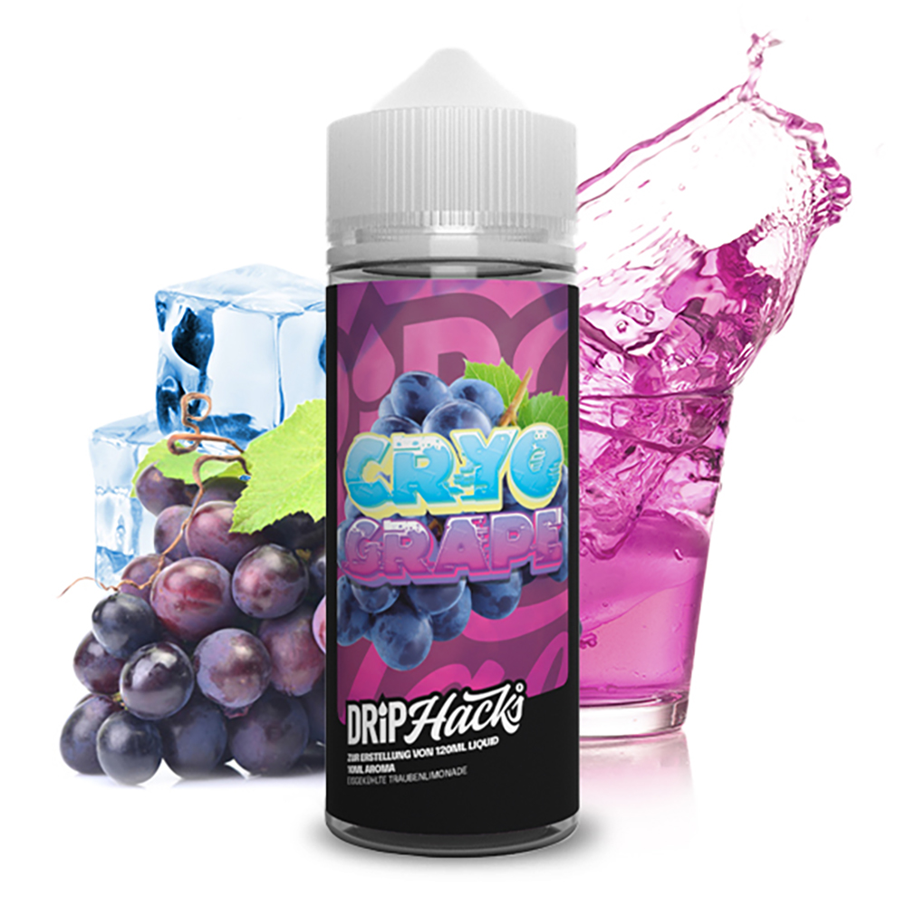 Drip Hacks Cryo Grape Longfill | 10ml in 120ml Flasche