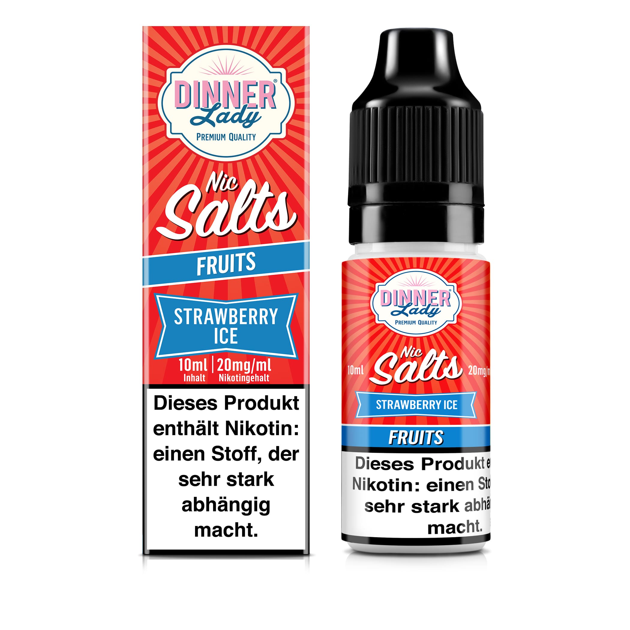Dinner Lady Strawberry Ice | 10ml SaltNic