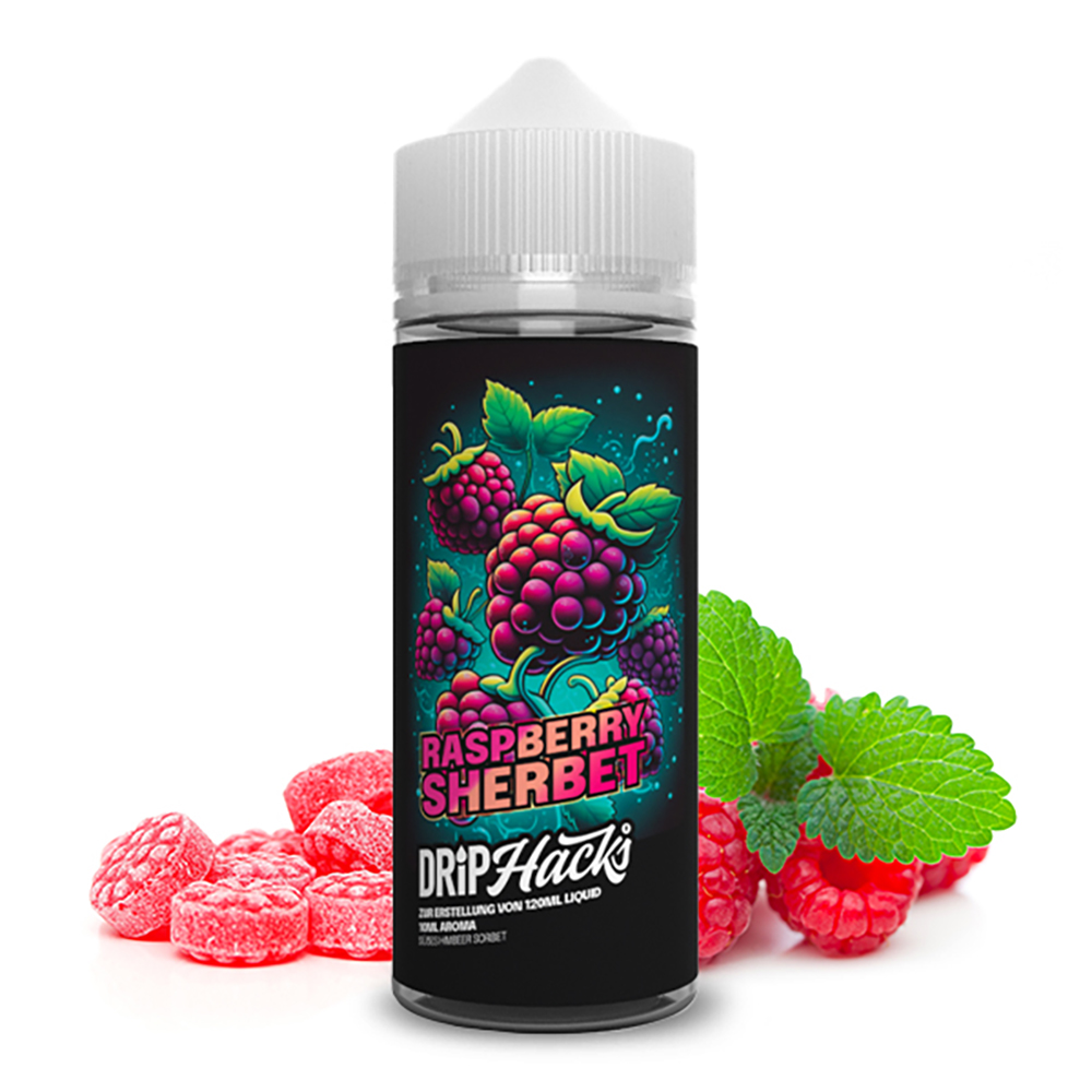 Drip Hacks Raspberry Sherbert Longfill | 10ml in 120ml Flasche
