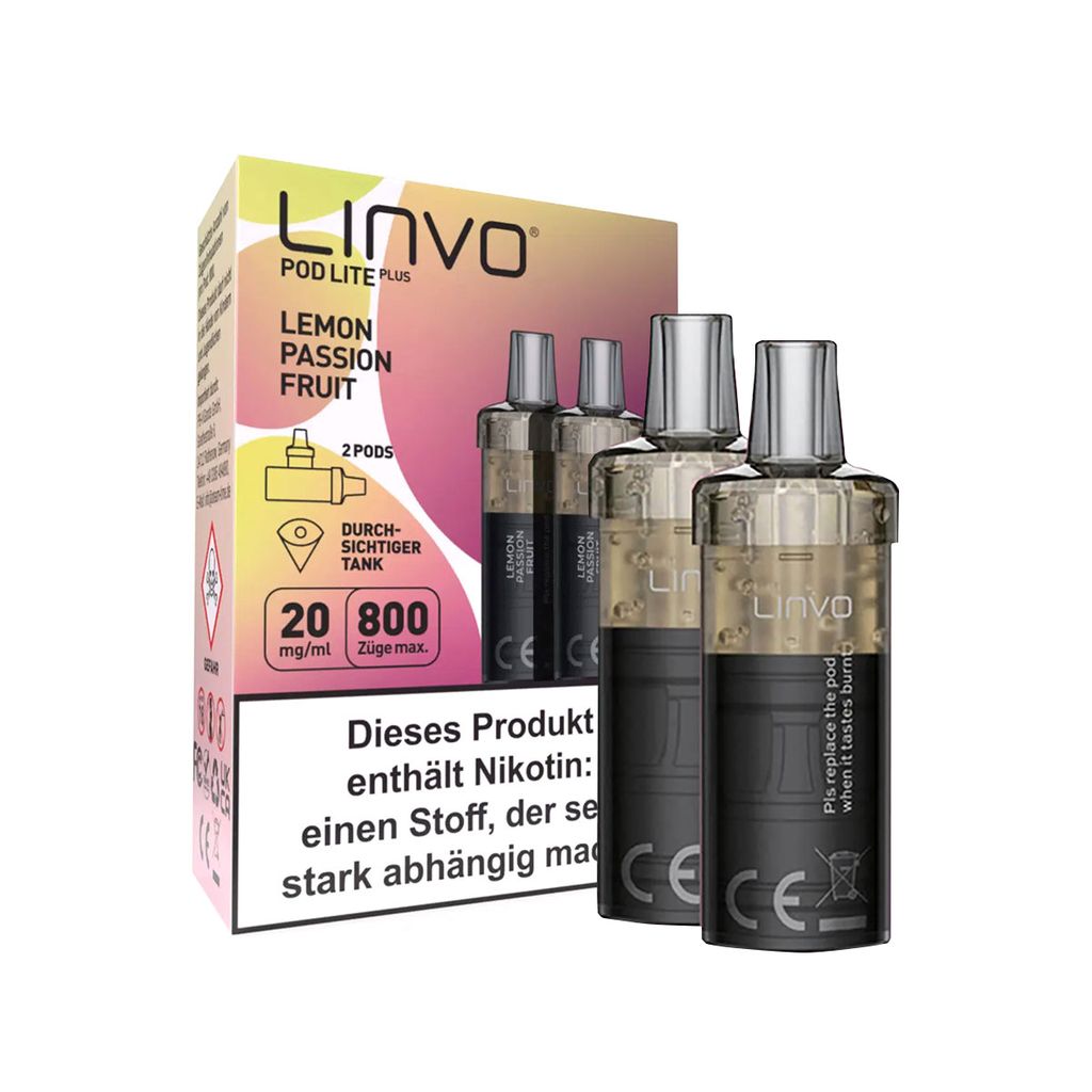 Linvo Pod Lite Plus Lemon Passionsfruit 20mg 2 Stück