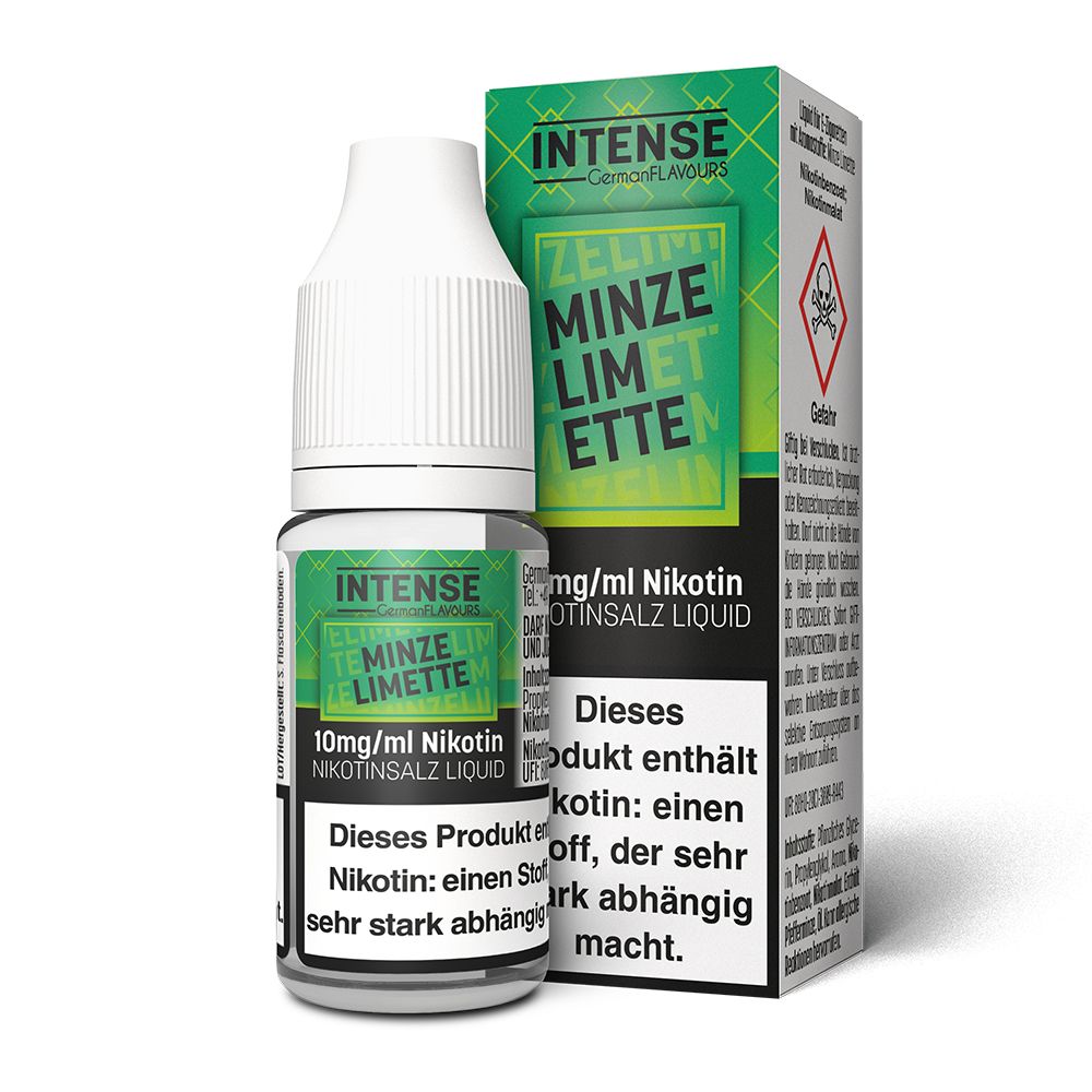 German Flavours Intense Minze Limette | 10ml SaltNic 