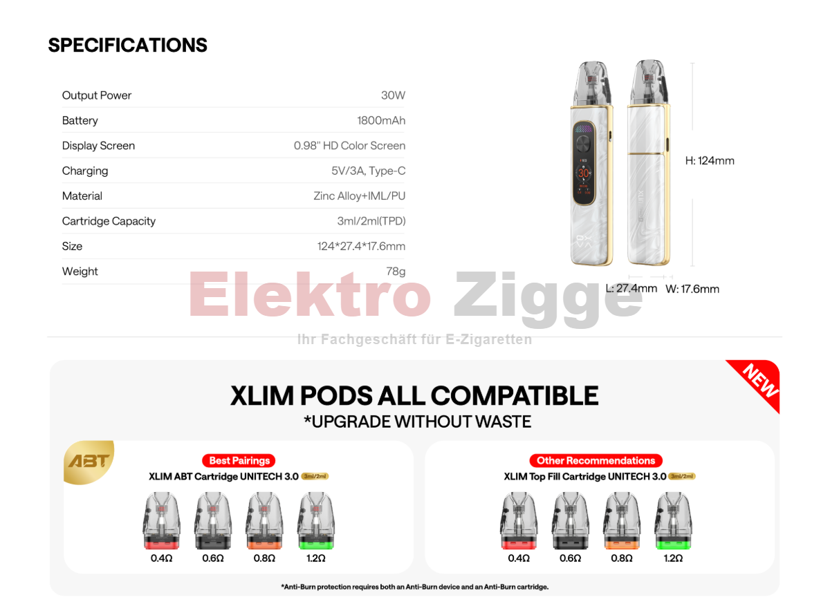 OXVA Xlim Pro 4 Pod Kit