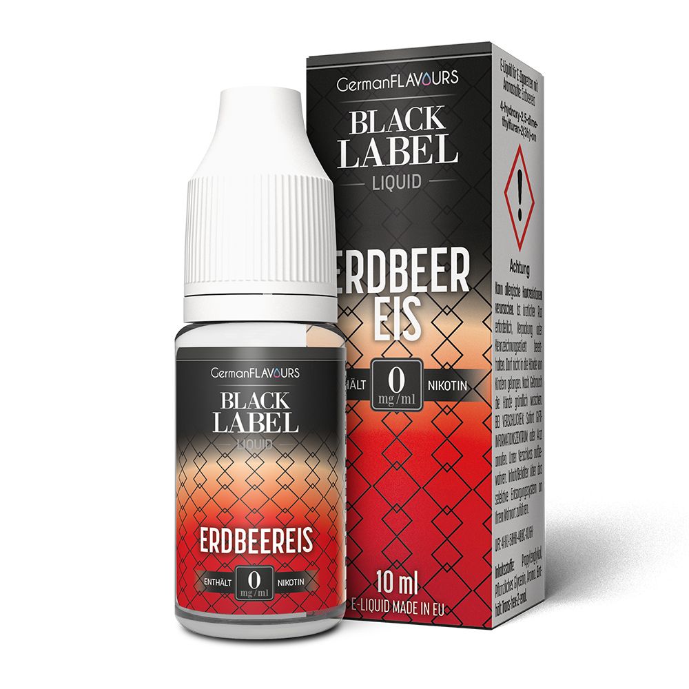 German Flavours Black Label Erdbeereis  0mg/10ml