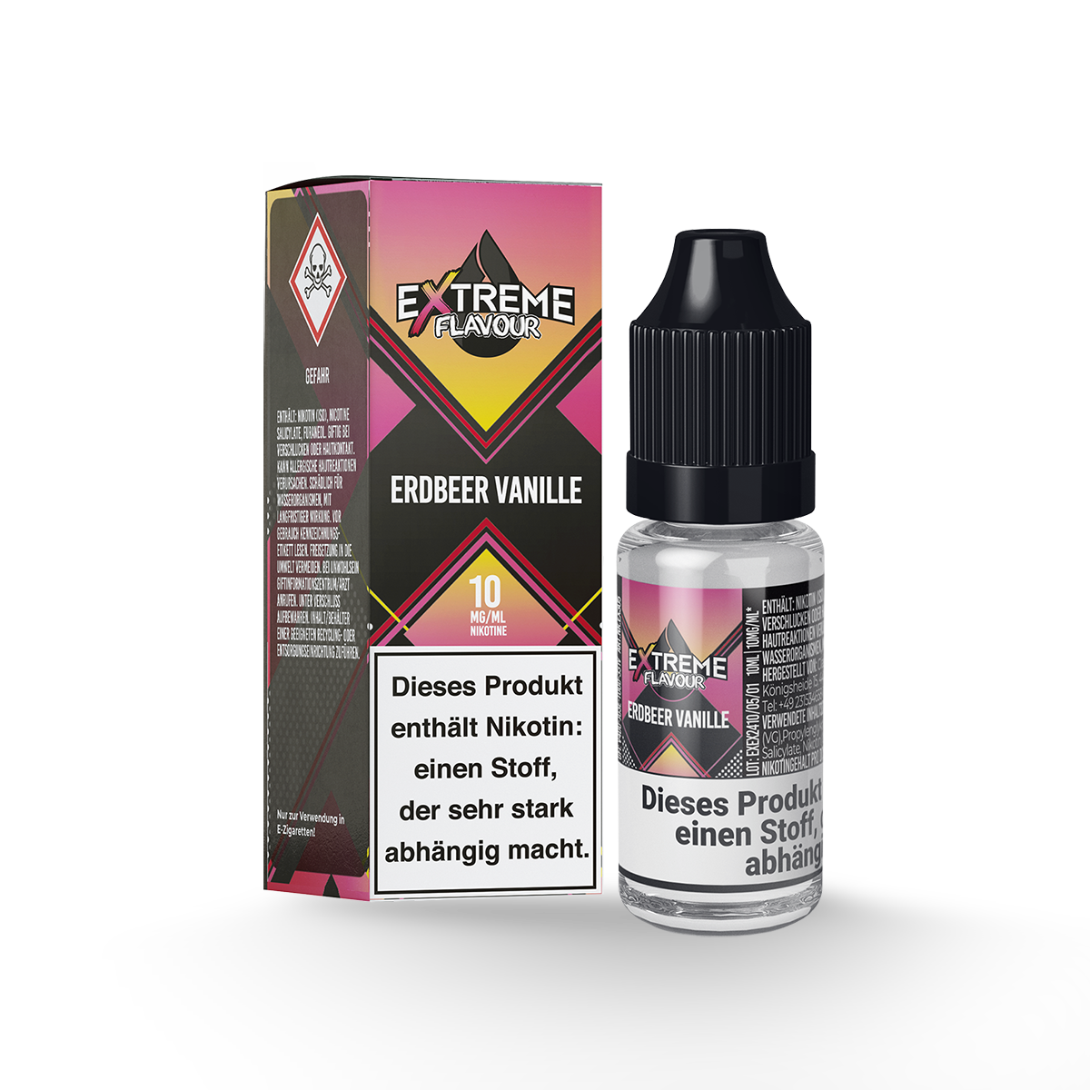 Extreme Flavour Overdosed Erdbeer Vanille | 10mg Hybrid SaltNic