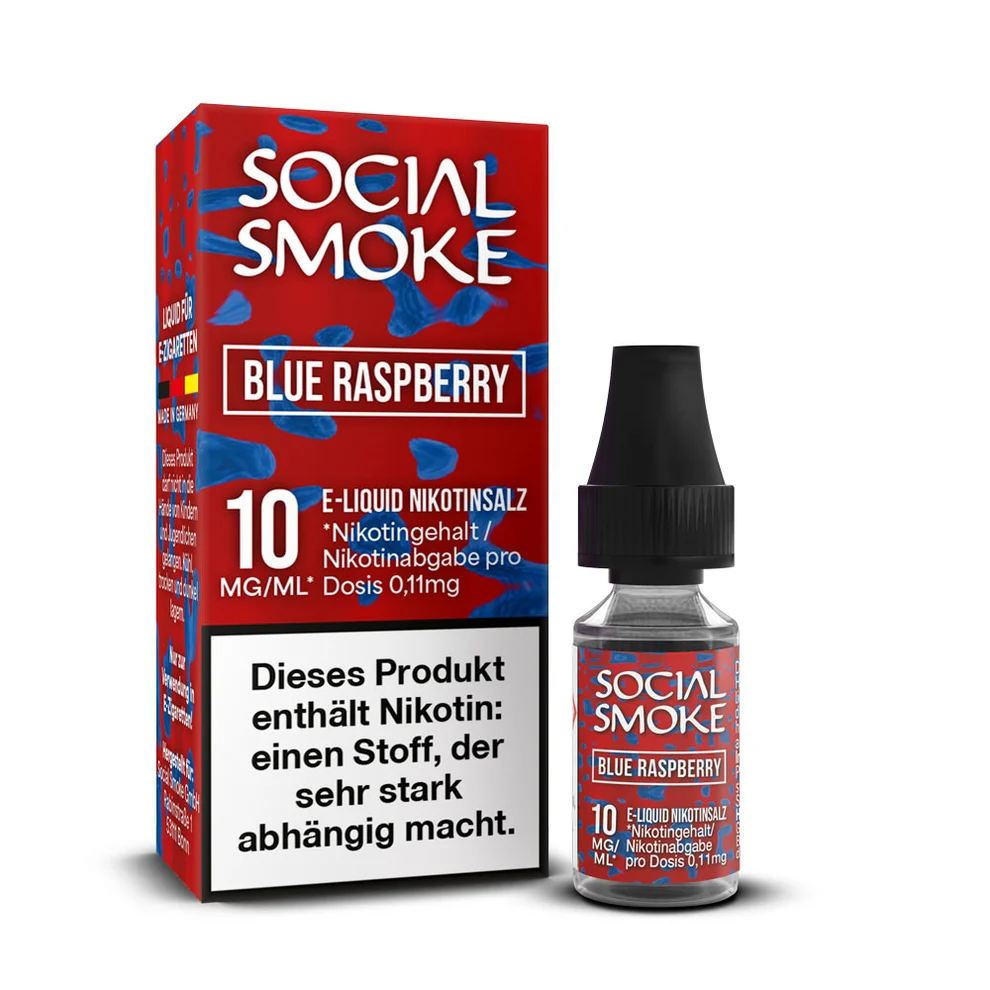 Social Smoke Blue Raspberry 10ml