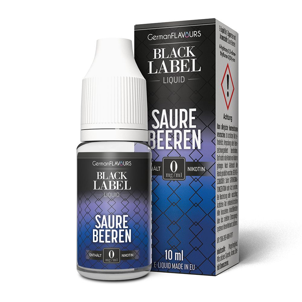 German Flavours Black Label Saure Beeren  0mg/10ml