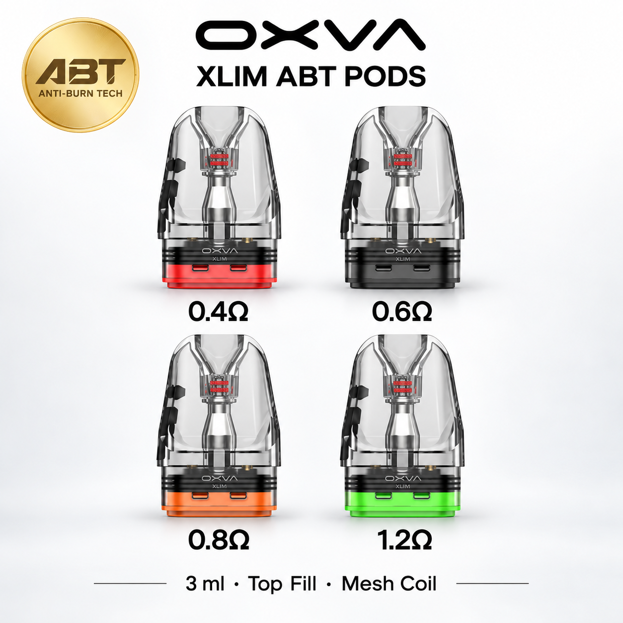 Oxva Xlim ABT Leer Pods 3er Pack