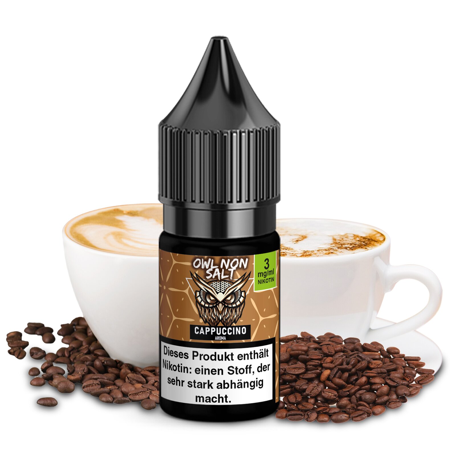 OWL Non SALT Cappuccino | 10ml Liquid