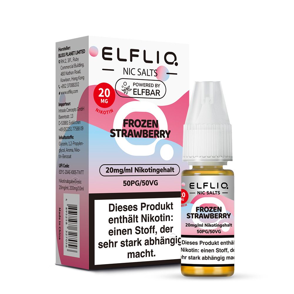 Elf Bar ELFLIQ Frozen Strawberry 10mlSaltNic