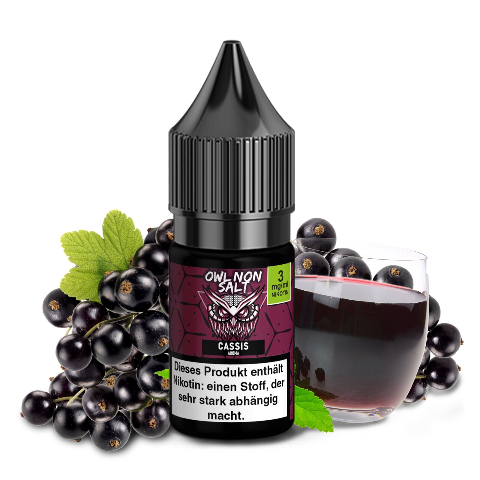 OWL Non SALT Cassis | 10ml Liquid